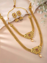 Opulent Gold-Plated Bridal Set