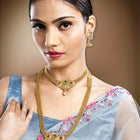 Royal Glow Traditional Bridal Set - Gold - Rani Pink Green