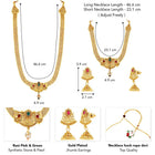 Royal Glow Traditional Bridal Set - Gold - Rani Pink Green