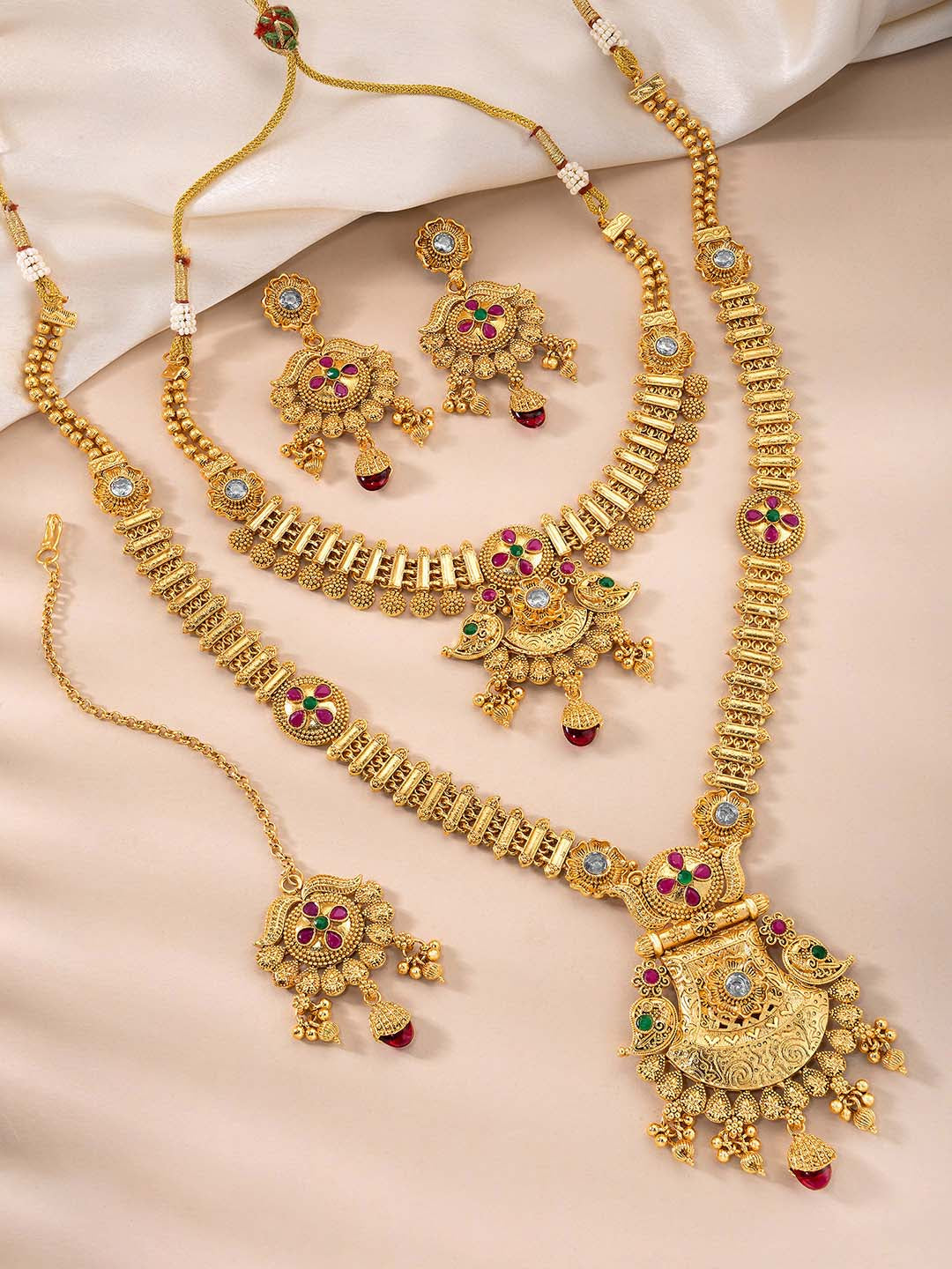 Golden Radiance Wedding Jewelry Set