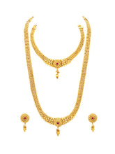 Regal Elegance Rani Pink Stones Maharani Set for Festive Bridal Wear