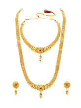 Regal Elegance Rani Pink Stones Maharani Set for Festive Bridal Wear