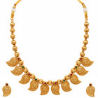 Gold Plated Traditional Paisley Necklace Set