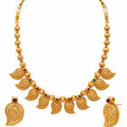 Gold Plated Traditional Paisley Necklace Set
