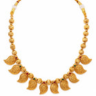 Gold Plated Traditional Paisley Necklace Set
