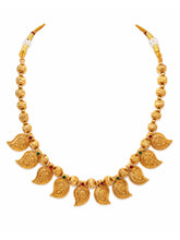 Gold Plated Traditional Paisley Necklace Set