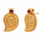 Gold Plated Traditional Paisley Necklace Set