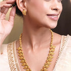 Gold Plated Ornate Paisley Necklace Set