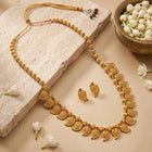 Gold Plated Ornate Paisley Necklace Set