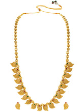 Gold Plated Ornate Paisley Necklace Set