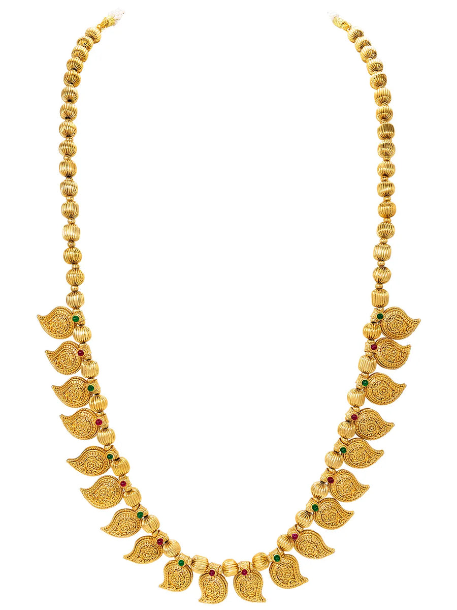Gold Plated Ornate Paisley Necklace Set