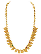 Gold Plated Ornate Paisley Necklace Set