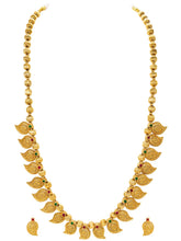 Gold Plated Ornate Paisley Necklace Set