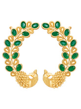 Peora Maharani Emerald Ear Cuff Earrings - Gold