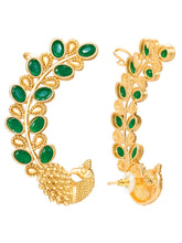 Peora Maharani Emerald Ear Cuff Earrings - Gold
