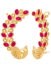 Peora Maharani Ruby Ear Cuff Earrings - Gold