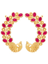 Peora Maharani Ruby Ear Cuff Earrings - Gold