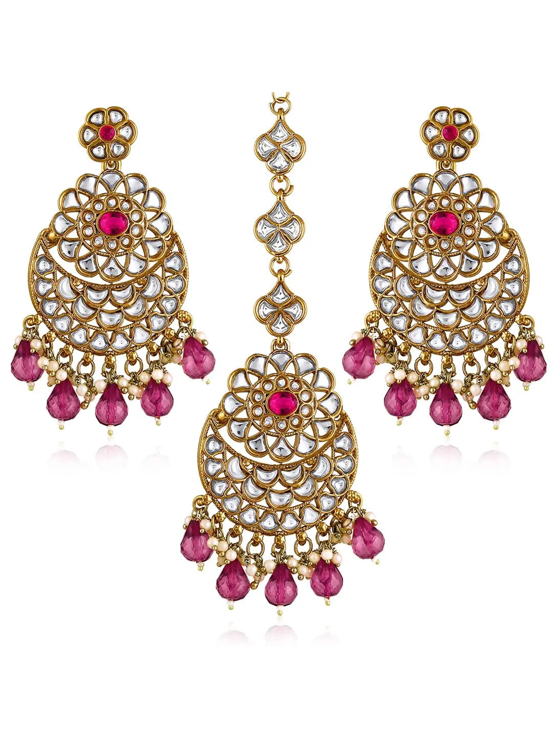 Exquisite Royal Maang Tikka Set