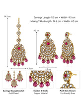 Royal Rani Pink Maang Tikka Set