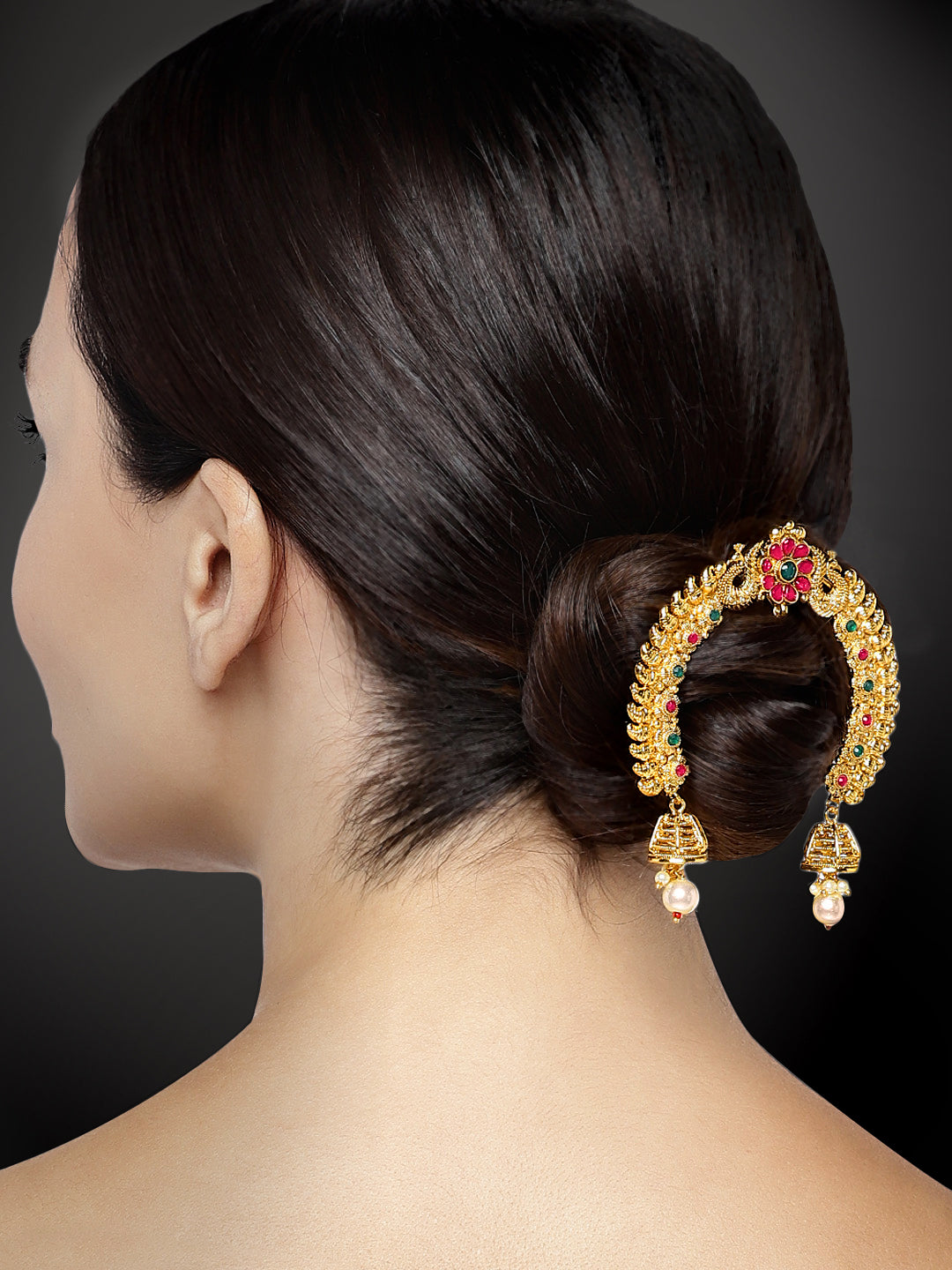 Radiant Tradition Pearl Jhumki Drops Juda Pins 2