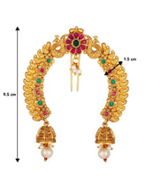 Radiant Tradition Pearl Jhumki Drops Juda Pin