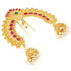 Peora Traditional Bridal Temple Juda Pin - Gold