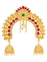 Peora Traditional Bridal Temple Juda Pin - Gold