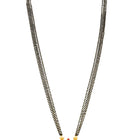 Peora Ethnic Green Mangalsutra Pendant - Gold