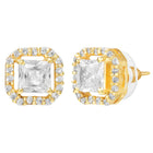 Gold Plated Crystal Halo Mangalsutra Set