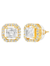 Gold Plated Crystal Halo Mangalsutra Set