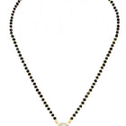 Gold Plated Crystal Halo Mangalsutra Set