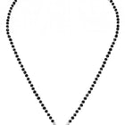 Rhodium Plated Crystal Halo Mangalsutra Set