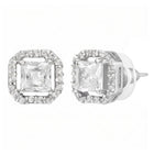 Rhodium Plated Crystal Halo Mangalsutra Set