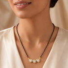 Gold Plated Heart Trio Mangalsutra Set