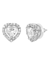 Rhodium Plated Heart Trio Mangalsutra Set
