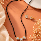 Gold Plated Three Stone Mangalsutra Set