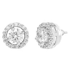 Rhodium Plated Three Stone Mangalsutra Set