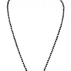 Rhodium Plated Three Stone Mangalsutra Set