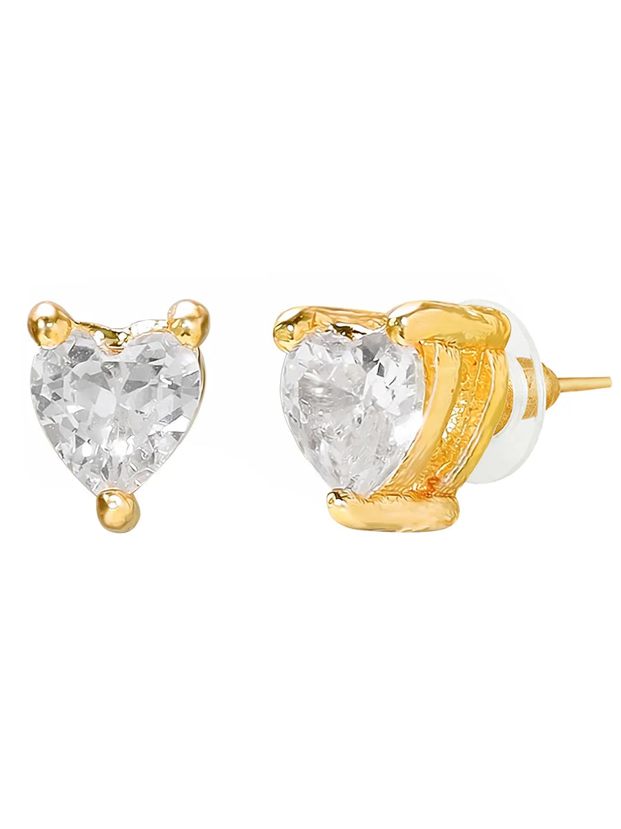 Gold Plated Heart Solitaire Mangalsutra Set