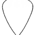 Rhodium Plated Heart Solitaire Mangalsutra Set