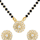 Gold Plated Crystal Bloom Mangalsutra Set
