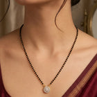 Gold Plated Crystal Bloom Mangalsutra Set
