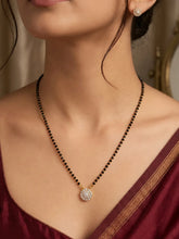 Gold Plated Crystal Bloom Mangalsutra Set