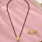 Gold Plated Crystal Bloom Mangalsutra Set