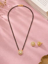 Gold Plated Crystal Bloom Mangalsutra Set