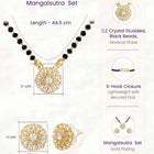 Gold Plated Crystal Bloom Mangalsutra Set