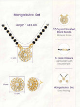 Gold Plated Crystal Bloom Mangalsutra Set