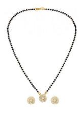 Gold Plated Crystal Bloom Mangalsutra Set