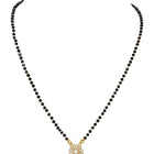Gold Plated Crystal Bloom Mangalsutra Set