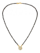 Gold Plated Crystal Bloom Mangalsutra Set